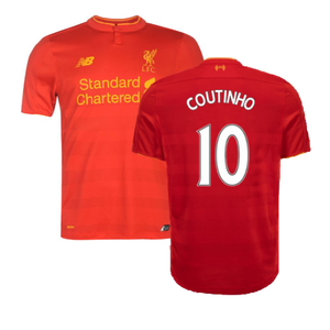 Liverpool 2016-17 Home Shirt (Good) (Coutinho 10)_0