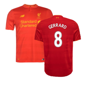 Liverpool 2016-17 Home Shirt (Good) (Gerrard 8)_0