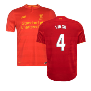 Liverpool 2016-17 Home Football Shirt (Excellent) (VIRGIL 4)_0