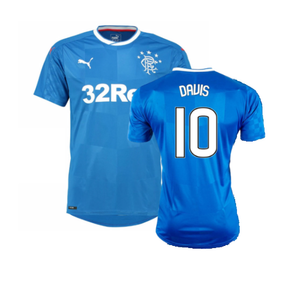 Rangers 2016-17 Home Shirt (M) (Very Good) (Davis 10)_0