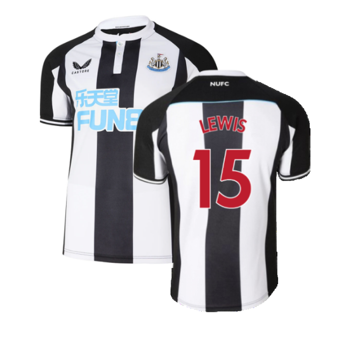 2021-2022 Newcastle United Home Shirt (M) (Mint) (LEWIS 15)