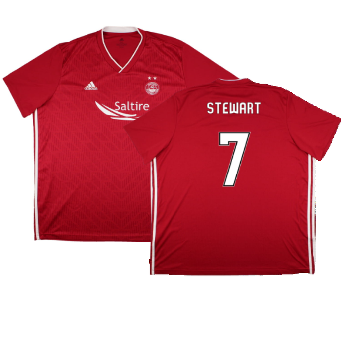 Aberdeen 2018-19 Home Shirt (3XL) (Very Good) (Stewart 7)