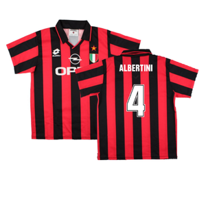 AC Milan 1994-95 Home Shirt (S) (Albertini 4) (Excellent)_0