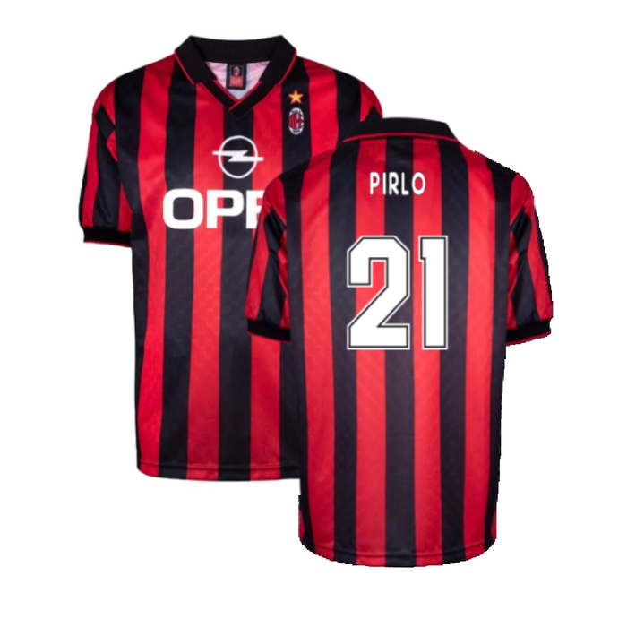 AC Milan 1996-97 Retro Home Shirt (M) (PIRLO 21) (Excellent)