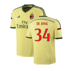 AC Milan 2014-15 Third Shirt (XL) (Very Good) (De Jong 34)_0