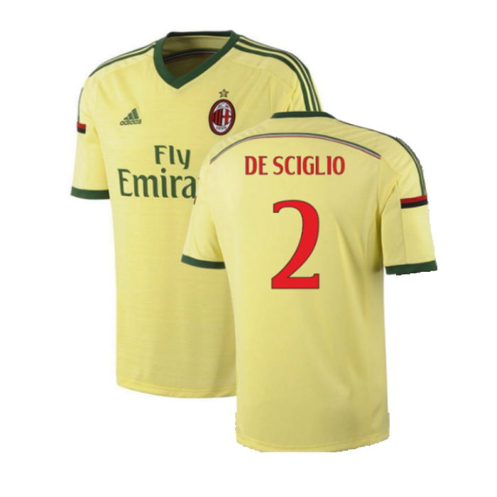 AC Milan 2014-15 Third Shirt (XL) (Very Good) (De Sciglio 2)