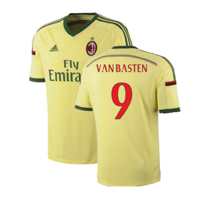 AC Milan 2014-15 Third Shirt (XL) (Very Good) (Van Basten 9)