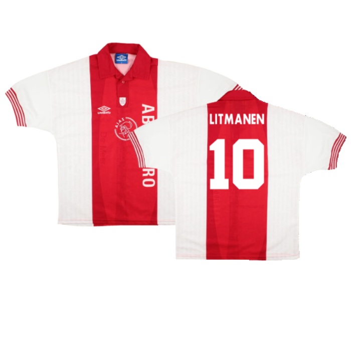 Ajax 1995-96 Special Home Shirt (M) (Excellent) (Litmanen 10)