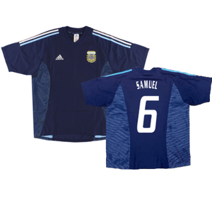 Argentina 2002-04 Away Shirt (XXL) (Excellent) (Samuel 6)_0