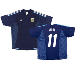 Argentina 2002-04 Away Shirt (XXL) (Excellent) (Veron 11)_0