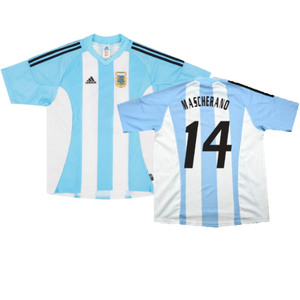 Argentina 2002-04 Home Shirt (L) (Excellent) (MASCHERANO 14)_0