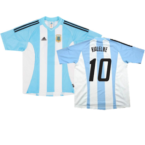 Argentina 2002-04 Home Shirt (L) (Excellent) (RIQUELME 10)_0