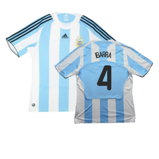 Argentina 2008-09 Home Shirt (L) (Very Good) (Ibarra 4)_0