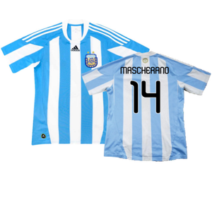 Argentina 2010-11 Home (L) (Excellent) (Mascherano 14)_0