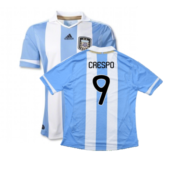 Argentina 2011-2012 Home Shirt (L) (Good) (CRESPO 9)