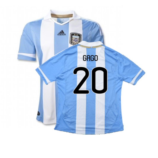 Argentina 2011-2012 Home Shirt (L) (Good) (Gago 20)_0