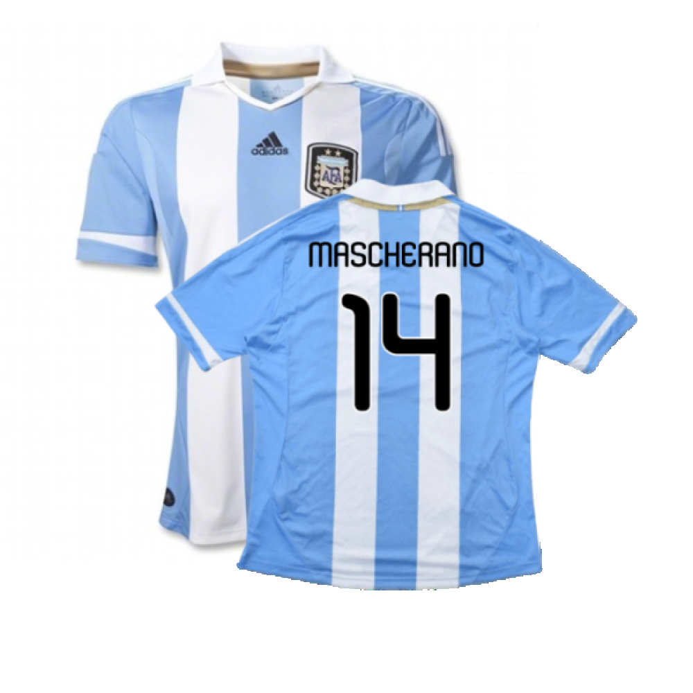 Argentina 2011-2012 Home Shirt (L) (Good) (Mascherano 14)_0