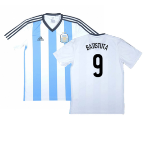 Argentina 2013-15 Basic Home Shirt (Very Good) (Batistuta 9)_0