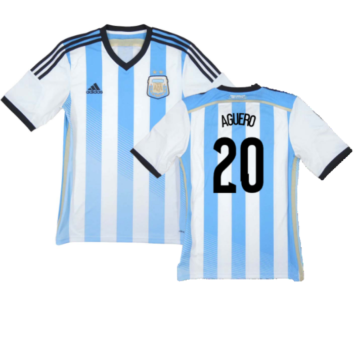 Argentina 2014-15 Home (S) (Good) (Aguero 20)