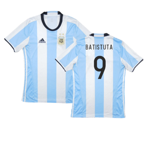 Argentina 2016-17 Home Shirt (Excellent) (BATISTUTA 9)_0