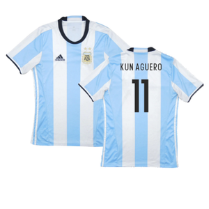 Argentina 2016-17 Home Shirt (Excellent) (Kun Aguero 11)_0