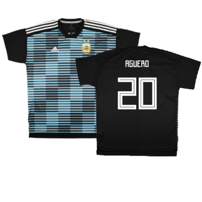 Argentina 2018-19 Adidas Pre-Match Shirt (XL) (Mint) (Aguero 20)