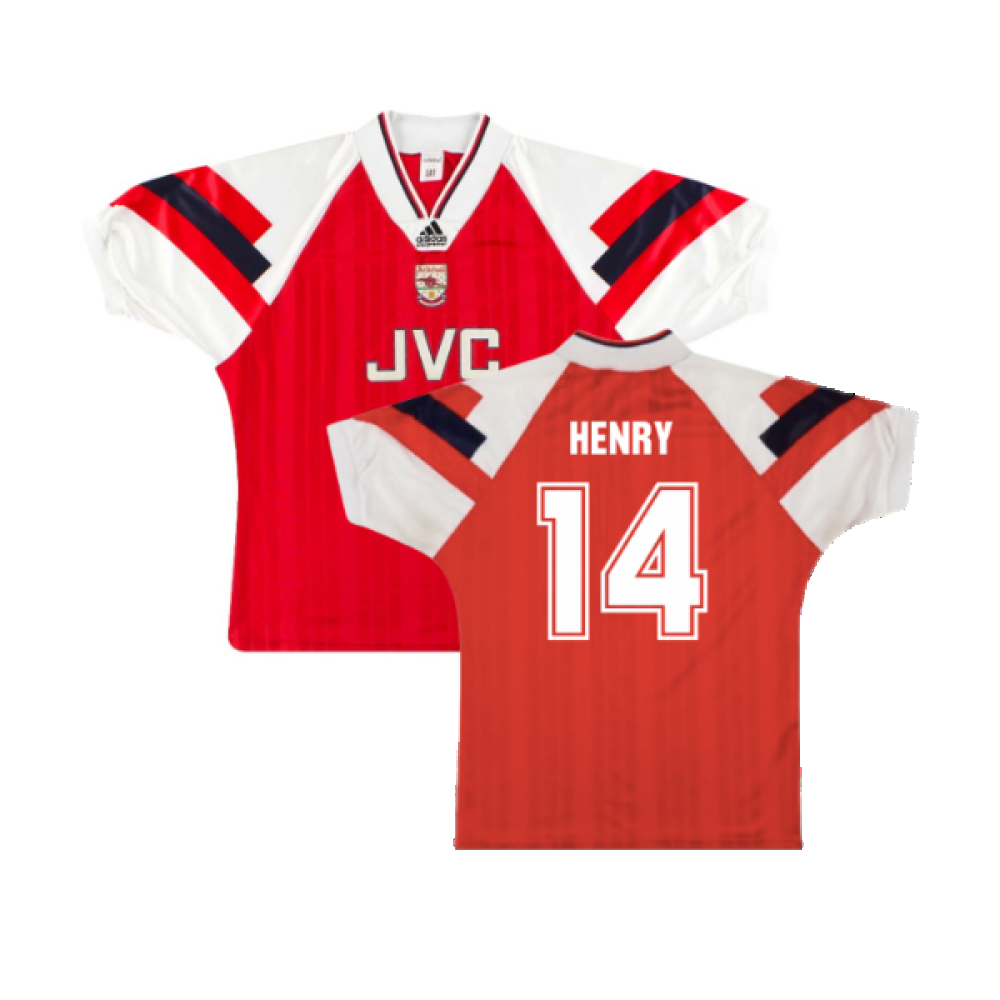 Arsenal 1992 94 Home M Excellent Henry 14 Classic Football Kit