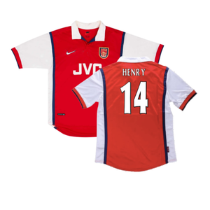 Arsenal 1998-99 Home Shirt (2XL) (Good) (Henry 14)_0