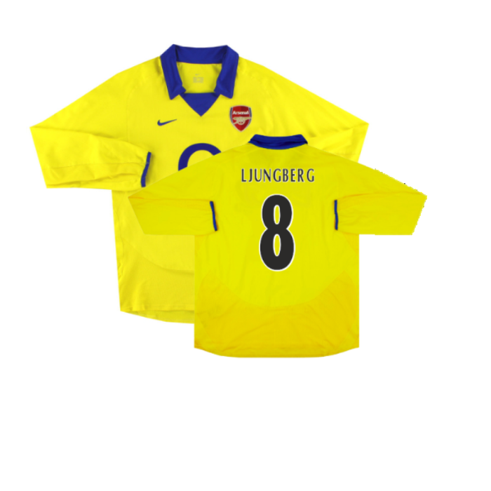 Arsenal 2003-05 Long Sleeve Away Shirt (Excellent) (Ljungberg 8)