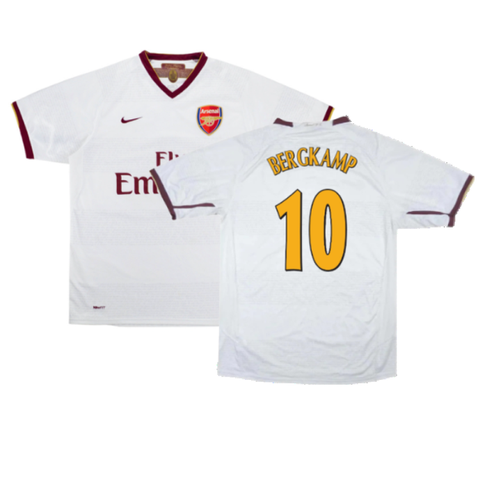 Arsenal 2007-08 Away Shirt (XL) (Excellent) (BERGKAMP 10)