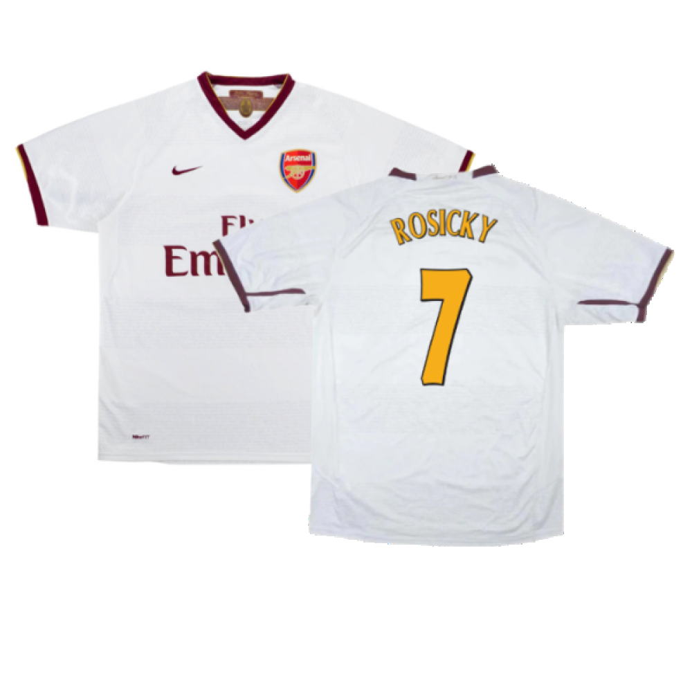 Arsenal 2007 08 Away Shirt XL Excellent Rosicky 7 Classic Football Kit