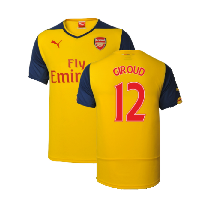 Arsenal 2014-15 Away Shirt (M) (Excellent) (Giroud 12)