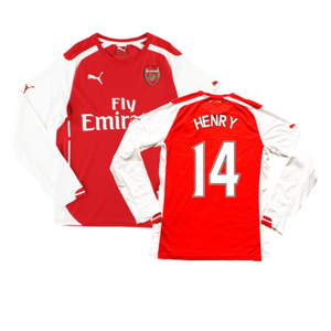 Arsenal 2014-15 Long Sleeve Home Shirt (L) (Excellent) (Henry 14)_0