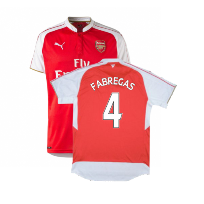 Arsenal 2015-16 Home Shirt (Excellent) (Fabregas 4)