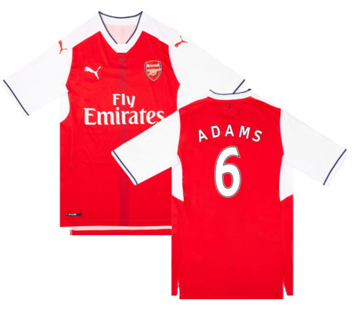 Arsenal 2016-17 Home Shirt (L) (ADAMS 6) (Excellent)