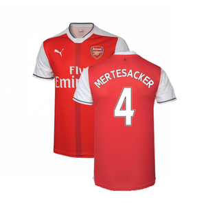 Arsenal 2016-17 Home Shirt (XS) (Excellent) (Mertesacker 4)_0