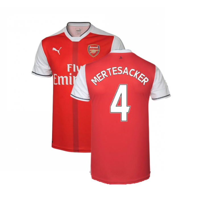 Arsenal 2016-17 Home Shirt (XS) (Excellent) (Mertesacker 4)