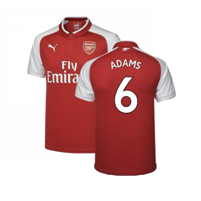 Arsenal 2017-18 Home Shirt (Excellent) (Adams 6)