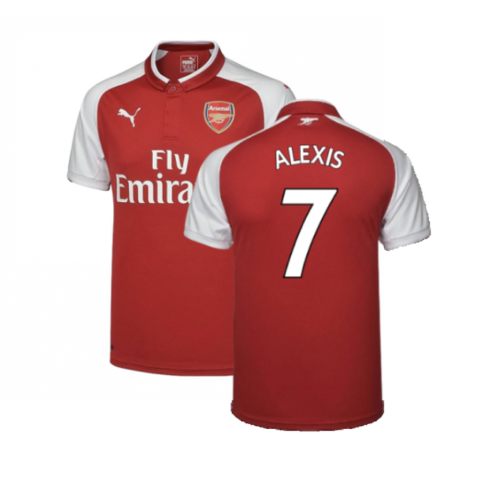 Arsenal 2017-18 Home Shirt (Very Good) (Alexis 7)