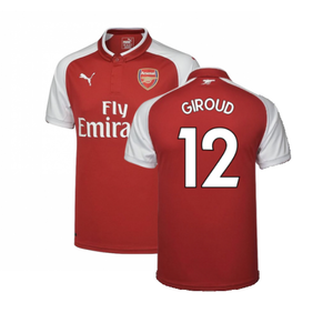 Arsenal 2017-18 Home Shirt (M) (Excellent) (Giroud 12)_0