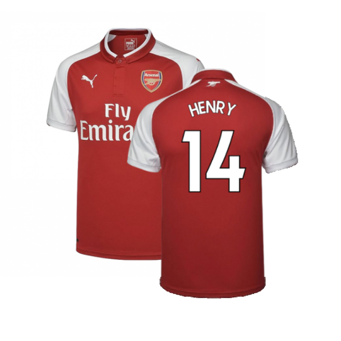 Arsenal 2017-18 Home Shirt (M) (Excellent) (Henry 14)