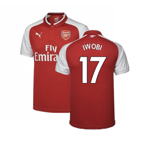 Arsenal 2017-18 Home Shirt (XS) (Very Good) (Iwobi 17)_0