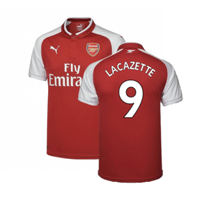 Arsenal 2017-18 Home Shirt (Very Good) (Lacazette 9)_0