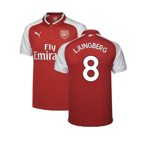 Arsenal 2017-18 Home Shirt (XL) (Very Good) (Ljungberg 8)_0