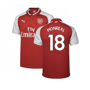 Arsenal 2017-18 Home Shirt (XL) (Very Good) (Monreal 18)_0