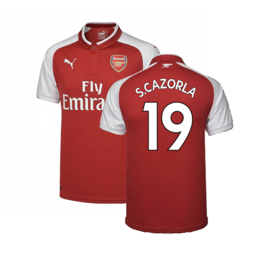 Arsenal 2017-18 Home Shirt (XL) (Very Good) (S.Cazorla 19)_0