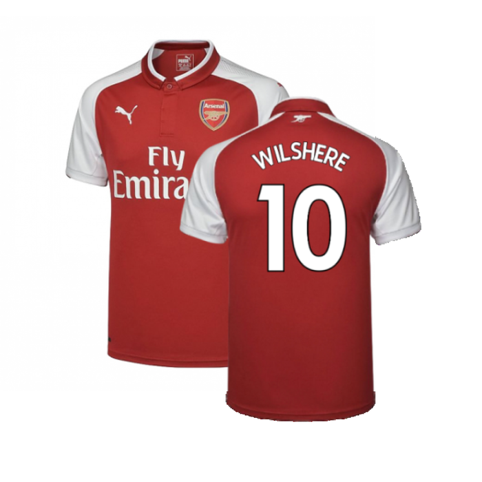 Arsenal 2017-18 Home Shirt (S) (Mint) (Wilshere 10)