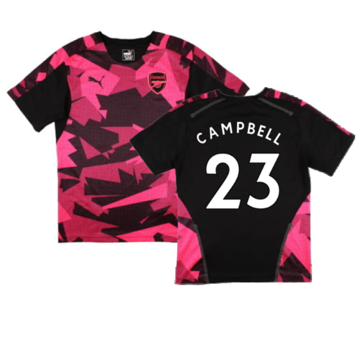 Arsenal 2017-18 Puma Training Shirt (M) (Campbell 23) (Mint)