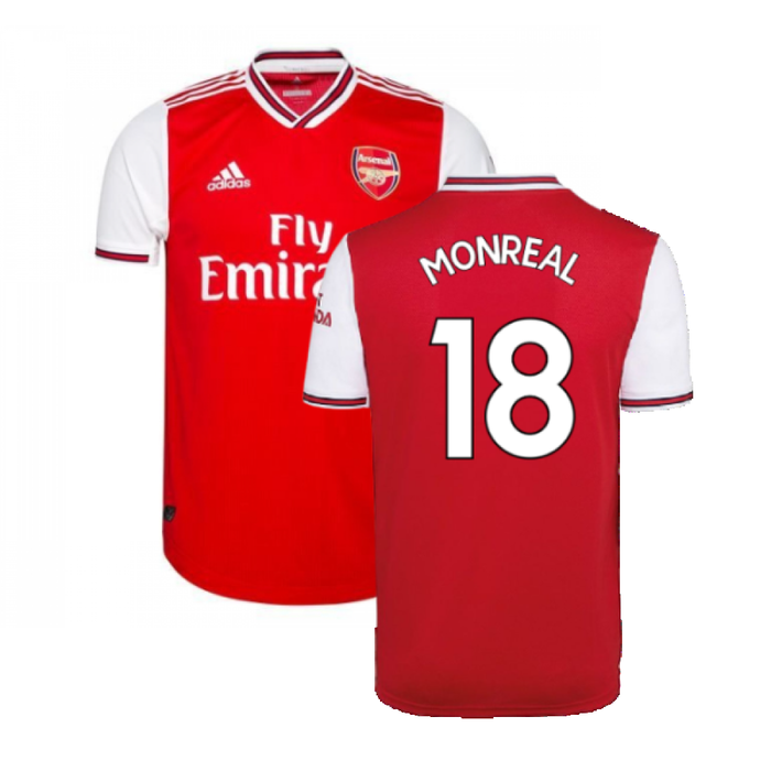 Arsenal 2019-20 Home Shirt (M) (Excellent) (MONREAL 18)