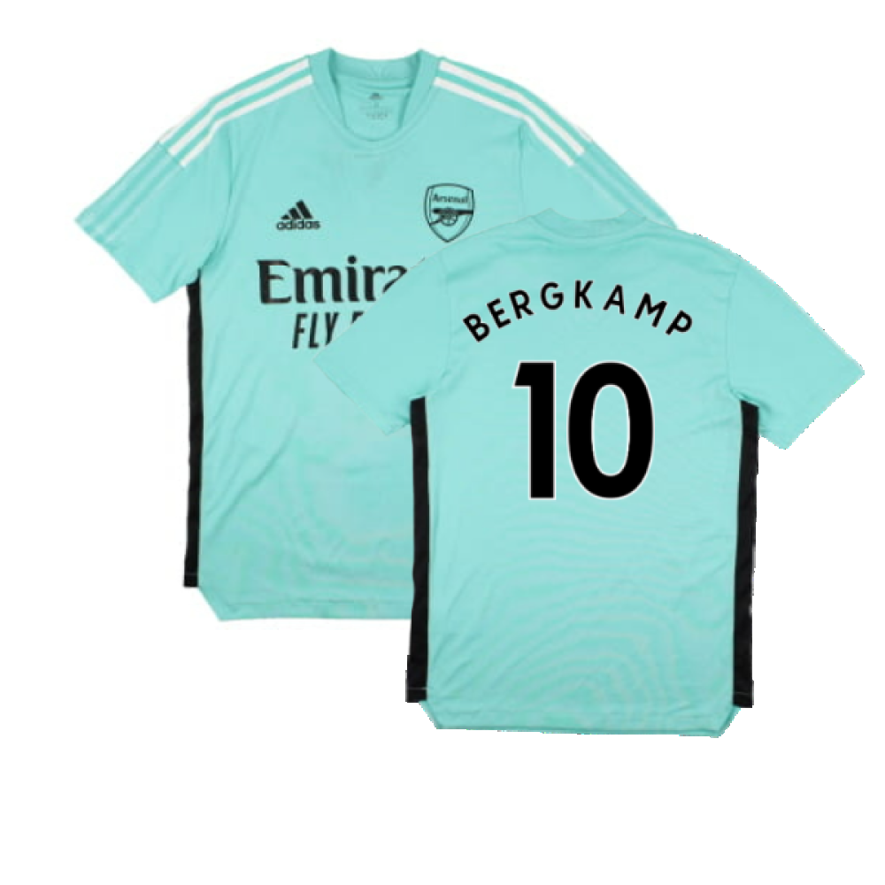 Arsenal 2021-2022 Adidas Training Shirt (XS) (BERGKAMP 10) (Excellent)_0